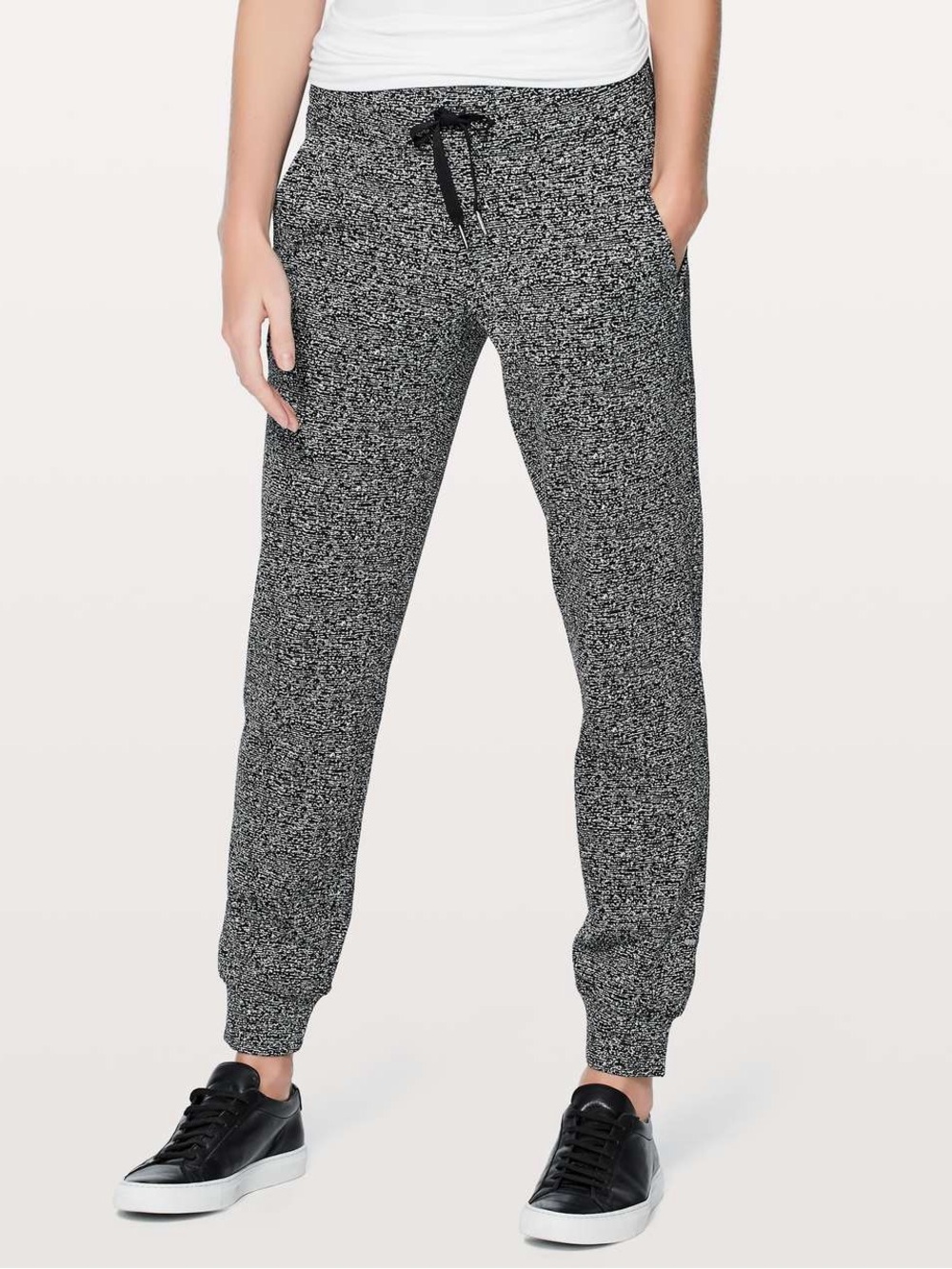 🖤 Lululemon Ready To Rulu‎ Pant 29" Reconnect Jacquard Luon Black White Size 8